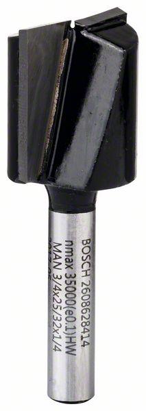 Actual product image Bosch Professional Zubehör Grooving cutter, 1/4-inch, D1 19 mm, L 19.6 mm, G 51 mm. For hand routers