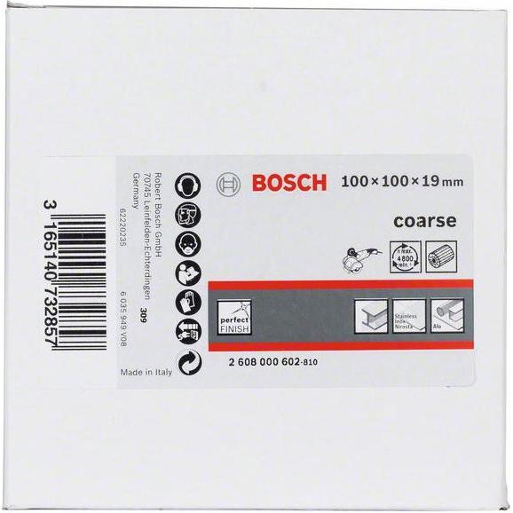 Thumbnail - Bosch Professional Zubehör, Schleifmittel, Lamellenschleifwalze mit Vlies, 19 mm, grob, 100 mm (Grob)
