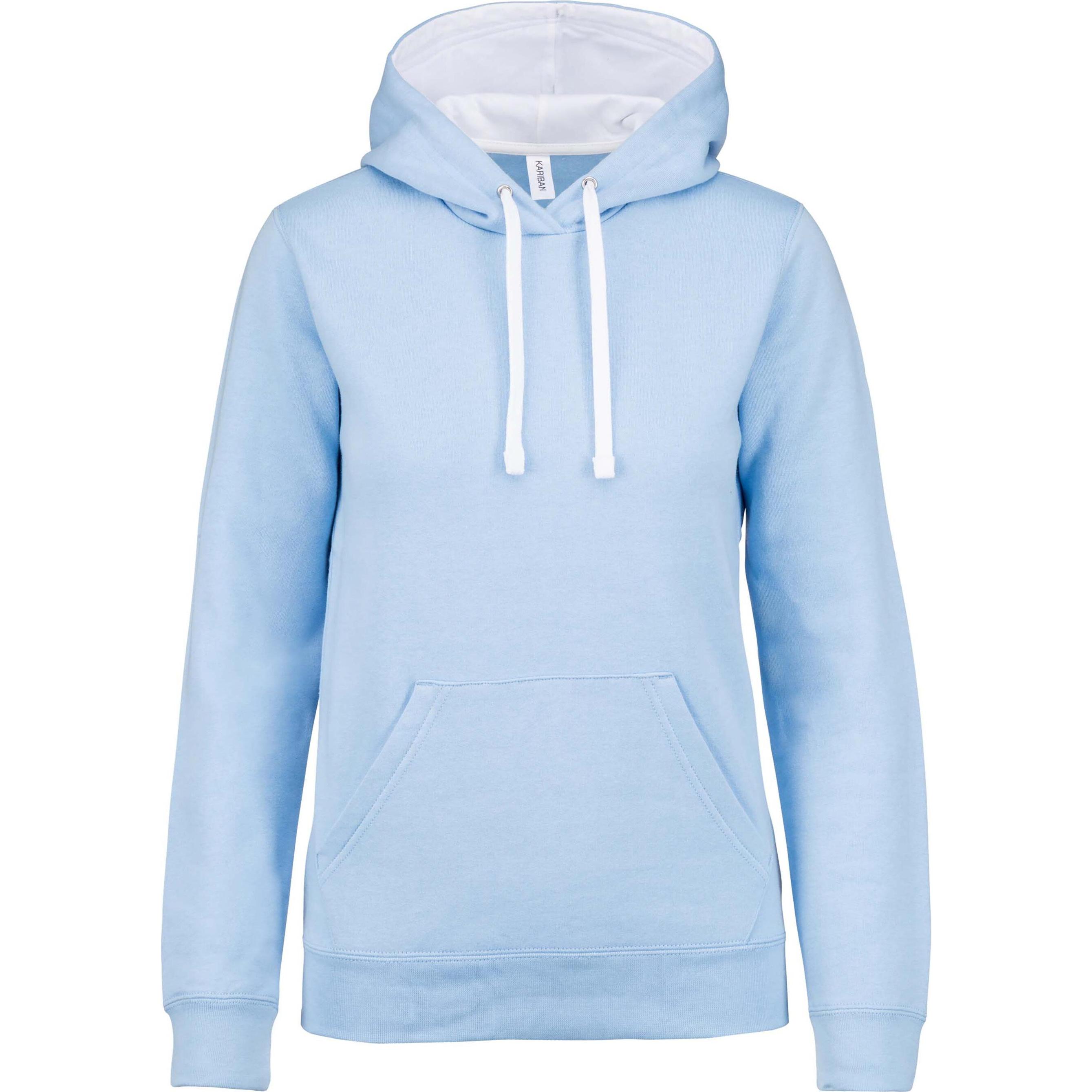 Kariban, Damen, Pullover, Contrastée, Blau, (S)
