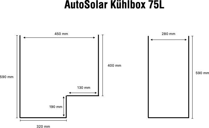 Immagine prodotto Autosolar Frigorifero 75L - Frigorifero a compressore da 75 litri (75 l)