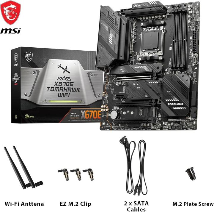 Actual product image MSI MAG X670E TOMAHAWK WIFI (AM5, AMD X670E, ATX)