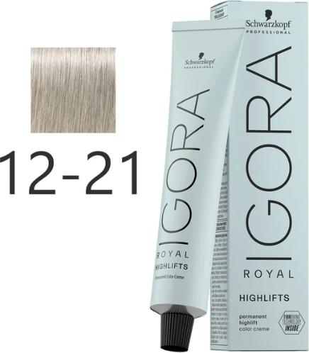 Actual product image Schwarzkopf Professional Igora Royal Highlifts 10-21 Ultra Blonde Beige 60ml (10-21 Ultra blonde beige)
