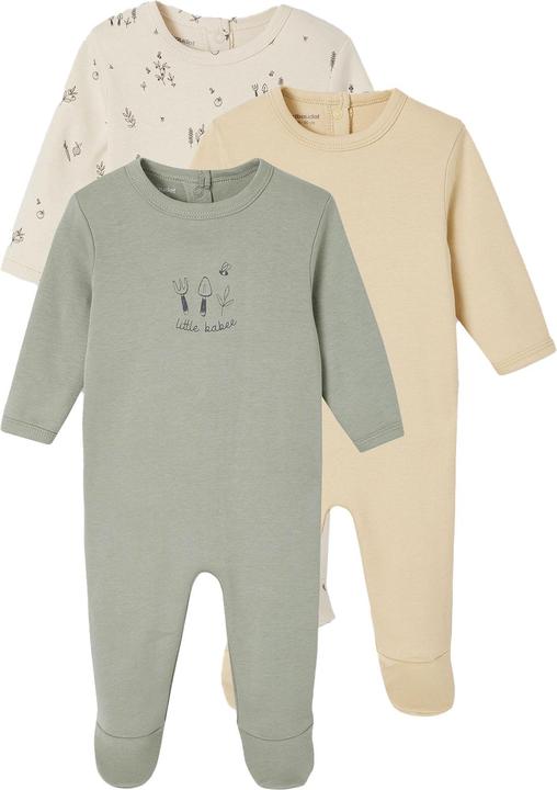 Actual product image Vertbaudet Bio-Kollektion: 3er-Pack Baby Strampler BASIC (92)