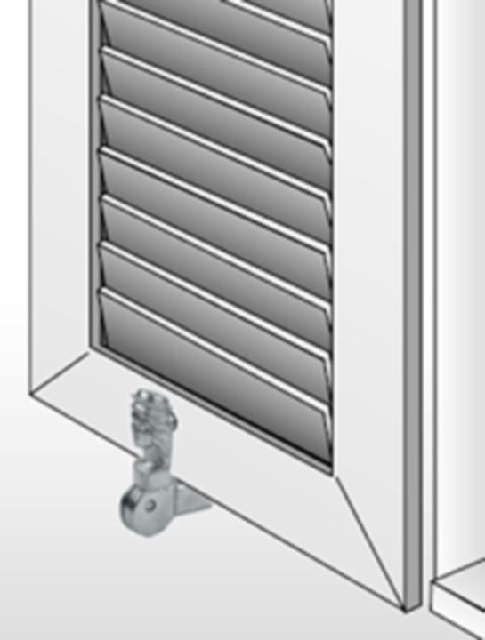 Actual product image Torbel Venetian blind retainer, adjustable