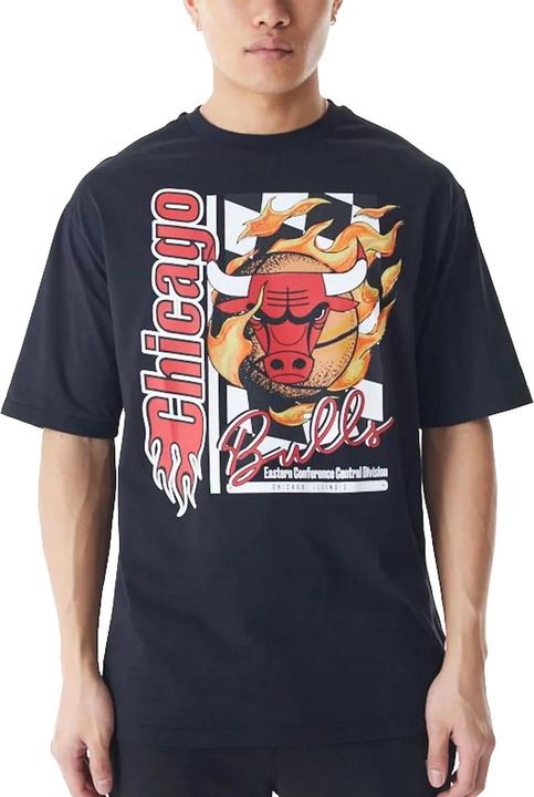 Actual product image New Era NBA Oversized Shirt - FLAME Chicago Bulls - S (S)