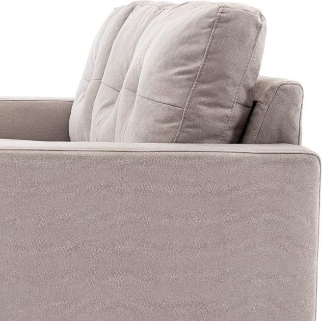Produktbild Swisshandel24 Ecksofa Eckcouch in L-Form, Eckgarnitur in Leinenoptik, Couchgarnitur mit Chaiselongue für 3 Persone (Ecksofa)