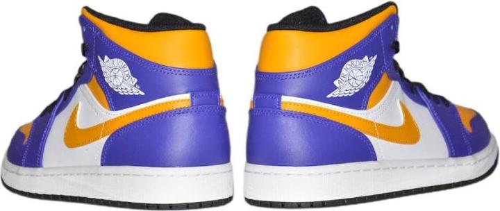 Actual product image Air Jordan 1 MID Sneakers Los Angeles Lakers LA - DQ8426-517 (40)