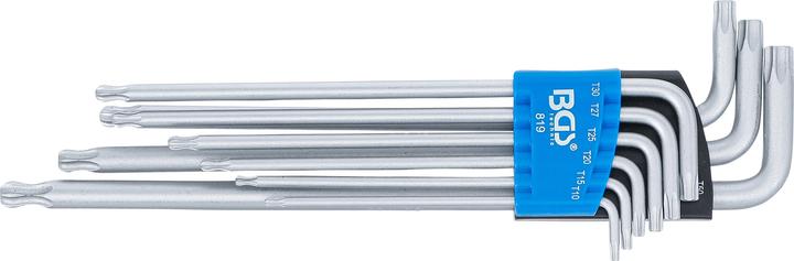 Produktbild BGS Winkelschlüssel-Satz extra lang T-Profil (für Torx) mit Kugelkopf T10 - T50 9-tlg.