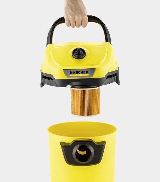 Image du produit Kärcher 1.628-009.0 Aspirateur industriel Noir Jaune 12 l 1000 WaWD 2 Plus V-12/4/18/C (Aspirateur eau et poussière)