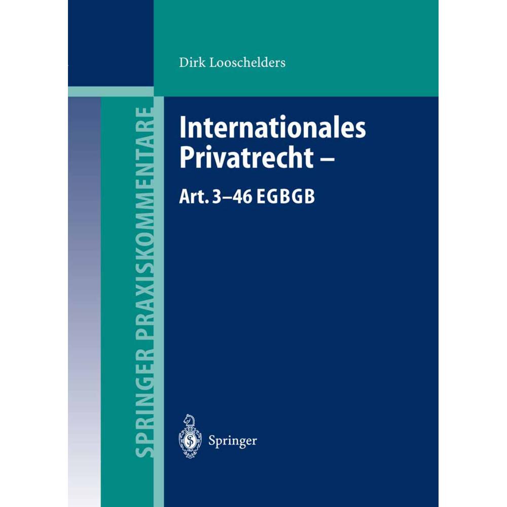 Internationales Privatrecht Art. 346 EGBGB, Fachbücher von Dirk Looschelders
