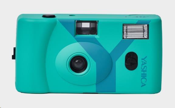 Actual product image Yashica MF-1 Snapshot Art Camera Y Edition Turquoise with 1 Film 400/24