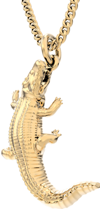 Produktbild MTM Crocodile Necklace (Messing, 18k Gold)