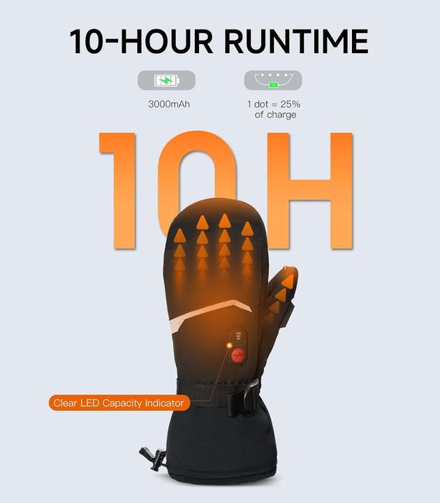 Actual product image Day wolf Beheizte Ski-Handschuhe, wiederaufladbar (XS)