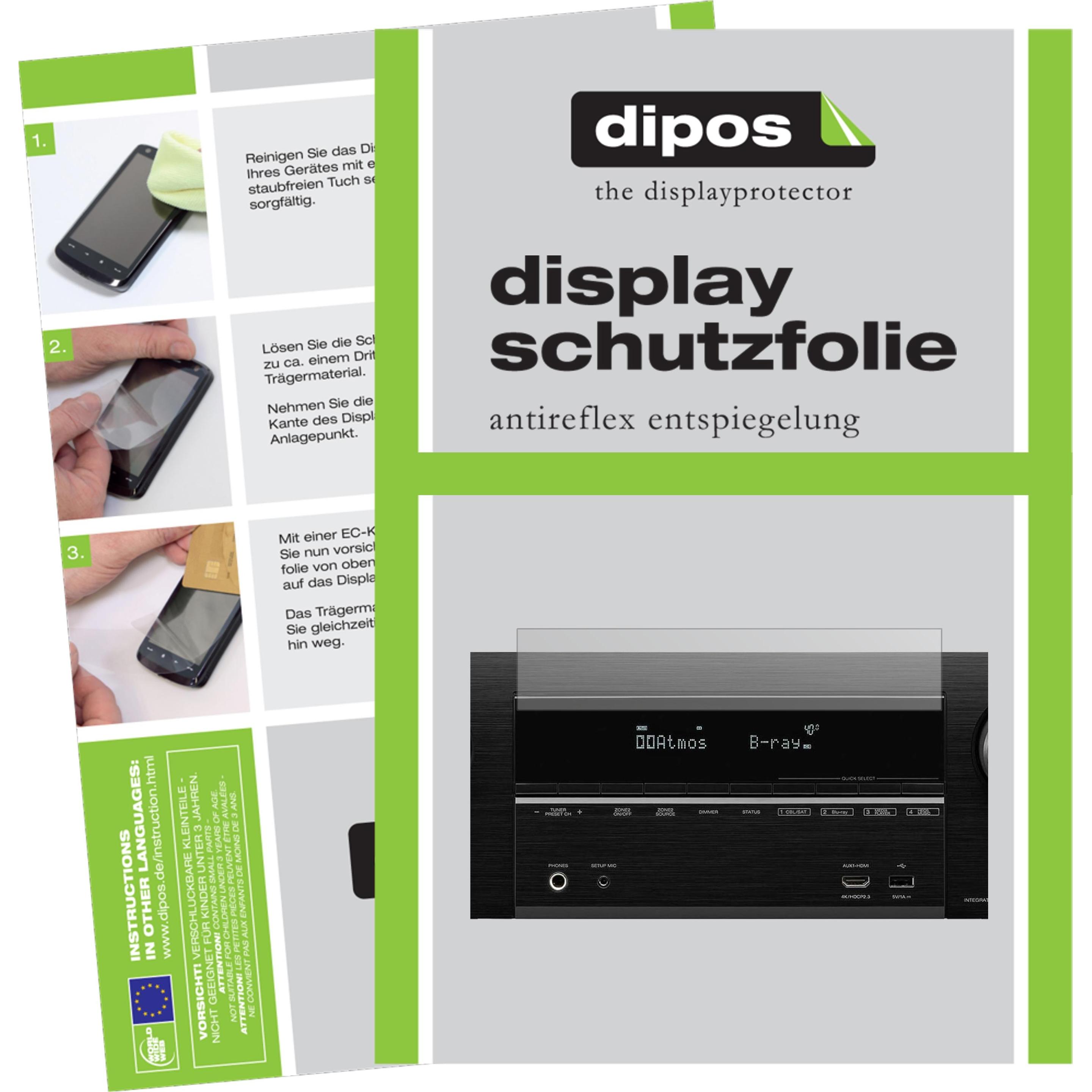 Dipos Displayschutzfolie Antireflex (1 Stück, AVR-X3600H), Tablet Schutzfolie