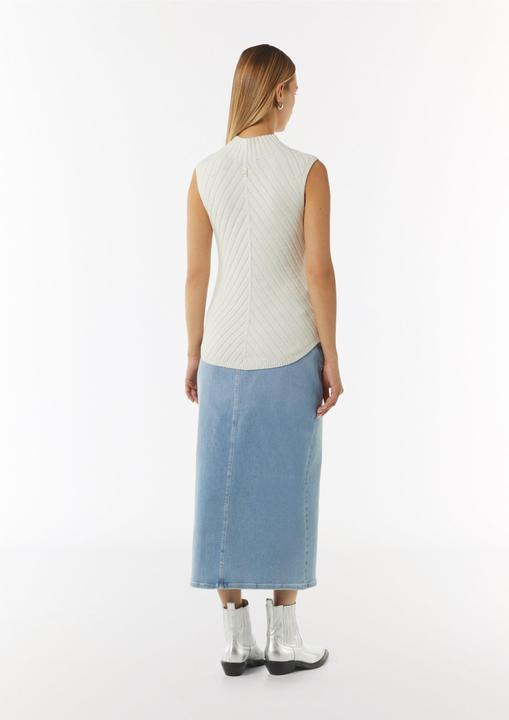 Image du produit Comma Strickpullunder Gerippter Strickpullunder mit Stehkragen (38)