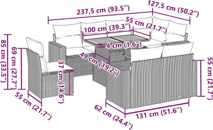 Produktbild vidaXL Jimena