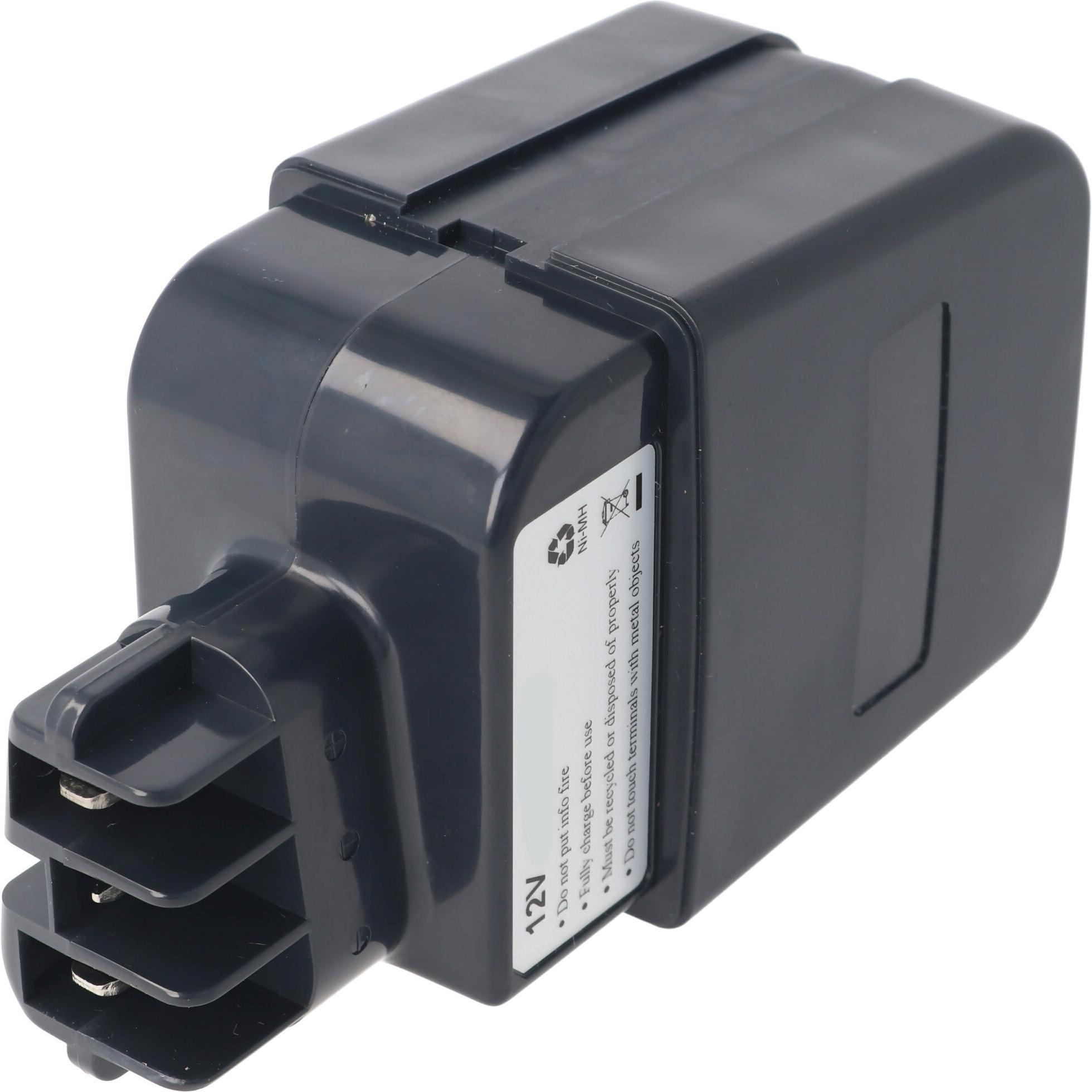 AccuCell, Werkzeugakku + Ladegerät, Akku Metabo 6.30071.00 mit Stiftkontakten (12 V)