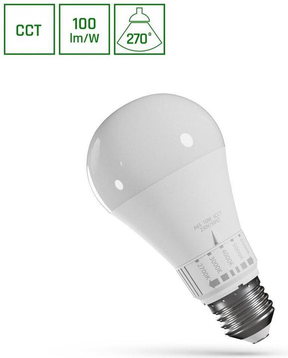 Produktbild ZAR.LED 10W E27 EINSTELLBARE GLOBE SPEKTRUM WOJ14715 (E27, 1100 lm)