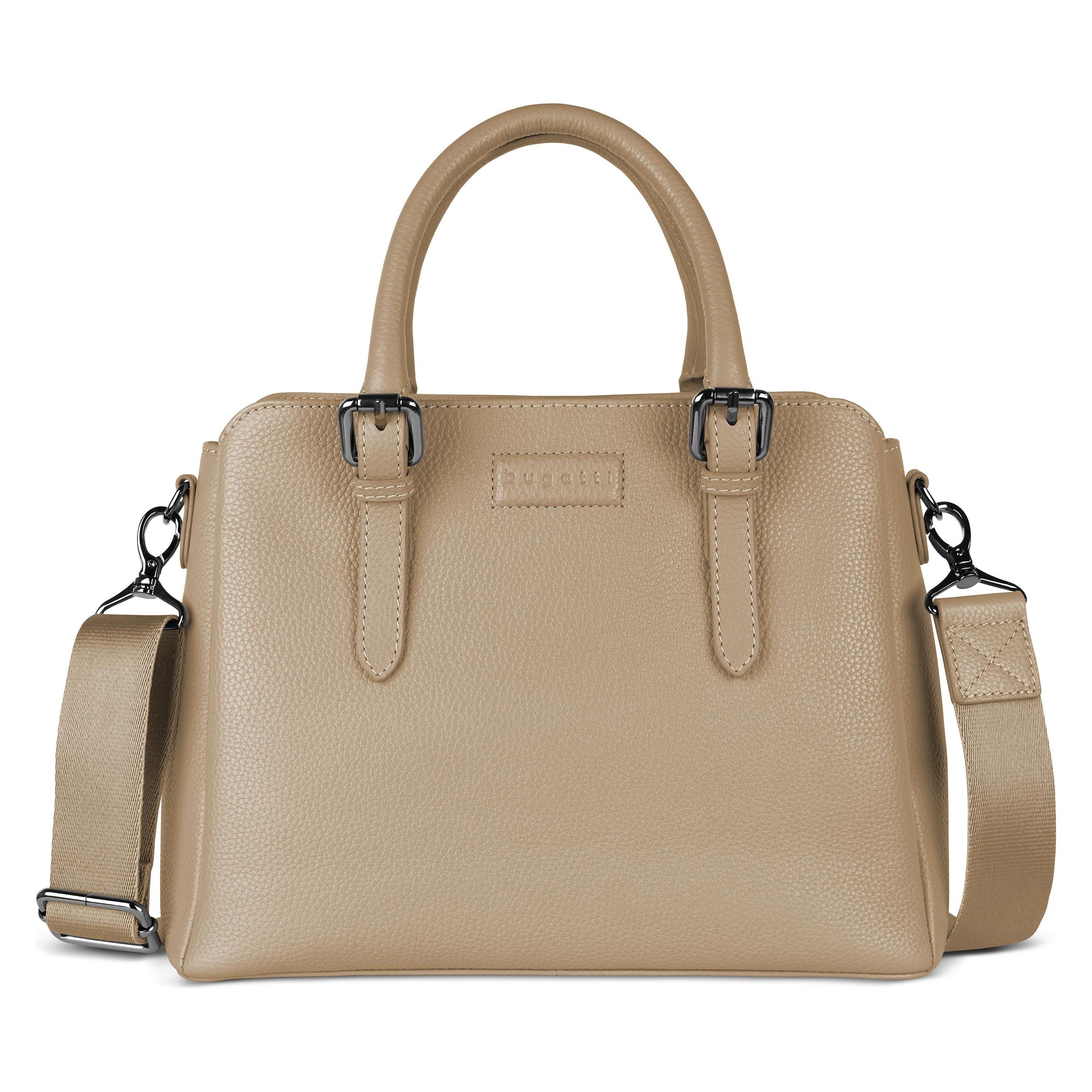 Bugatti, Damen, Handtasche, Elsa Handtasche Leder 30 Cm, Beige