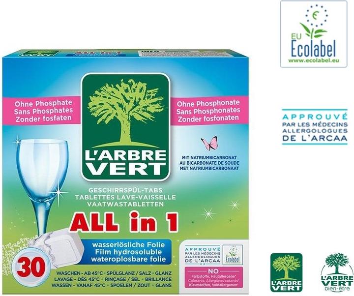 Image du produit L'arbre vert Onglets pour le lave-vaisselle