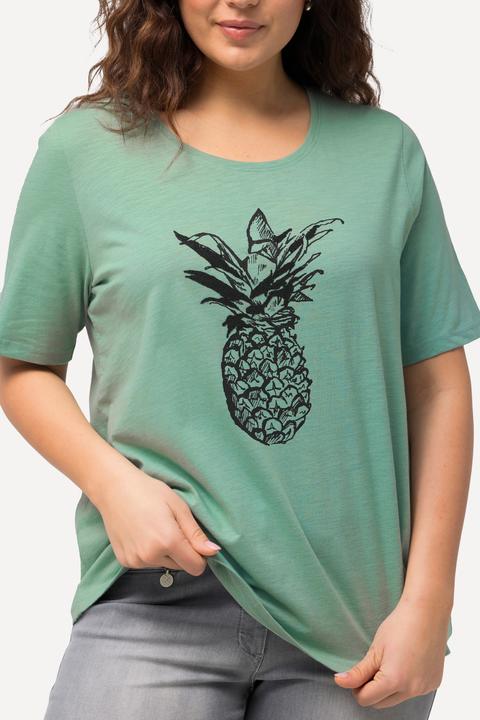 Produktbild Ulla Popken T-Shirt, Kaviarperlchen, Ananas, Rundhals, Halbarm (46, 48)