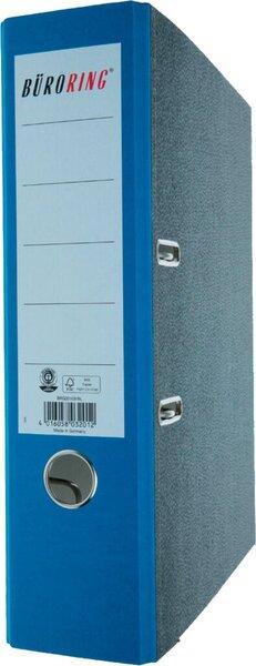 Immagine prodotto Büroring Ordner, DIN A4, Wolkenmarmor, 80 mm, breit, geklebtes Rückenschild, blau (A4, 80 mm)