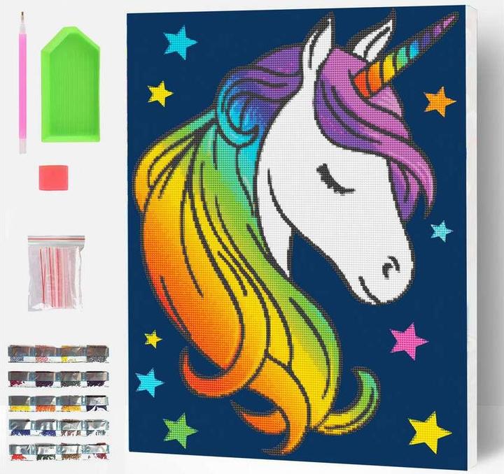 Planet Splat Diamond Puzzle EINHORN 30x40 cm