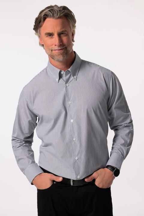 Produktbild Boston Park Streifenhemd, Langarm, Buttondown-Kragen, Comfort Fit (7XL)