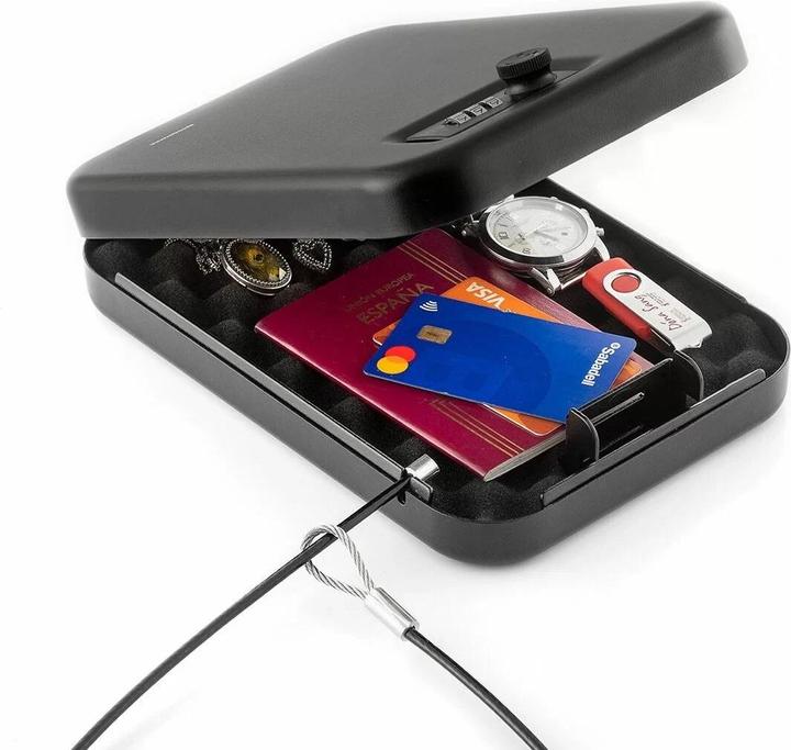 Image du produit InnovaGoods Coffre-fort portable - Noir - Fer (2.23 l)