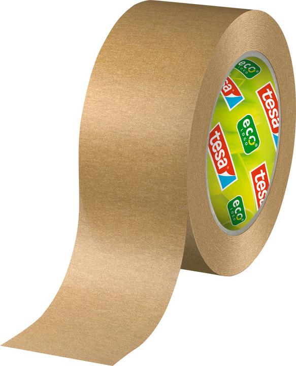 Actual product image tesa tesapack PAPER STANDARD packaging tape - 56 % bio-based material - recycling-friendly (38 mm)