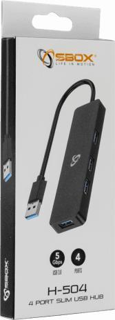Image du produit Sbox H-504 USB-3.0 4 (USB-A, 4 ports)