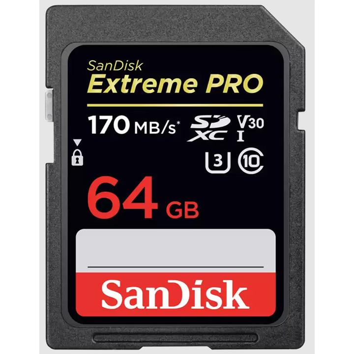 Immagine prodotto SANDISK Extreme PRO UHS-I V30 (64 GB, SDXC, U3, UHS-I)