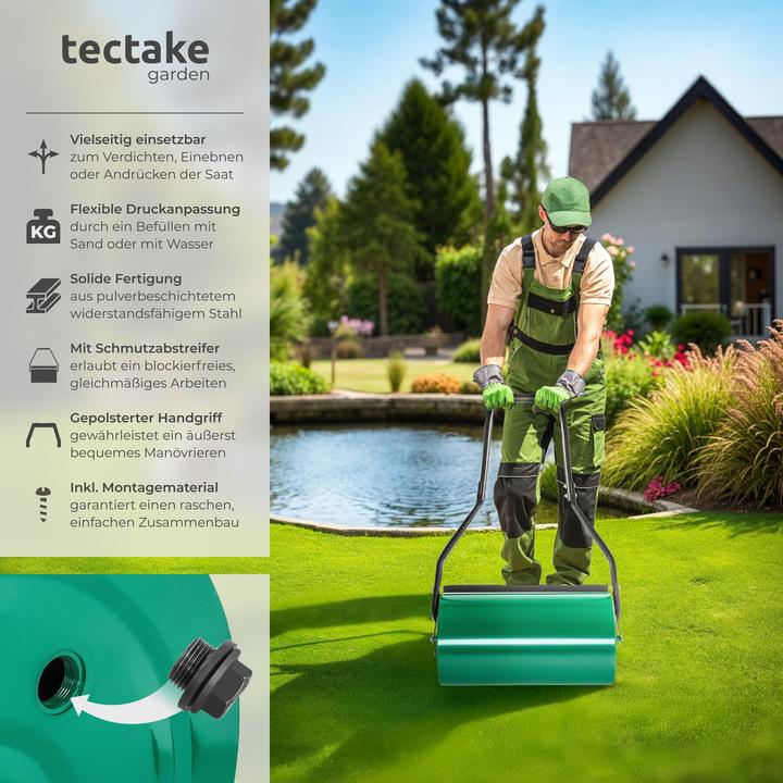 Actual product image tectake Lawn roller