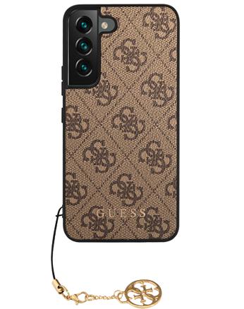 Produktbild Guess 4G Charms Case für Samsung Galaxy S23+ - brown (Samsung Galaxy S23+)