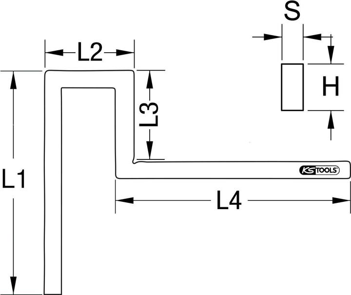 Immagine prodotto KS Tools Angolo della flangia
