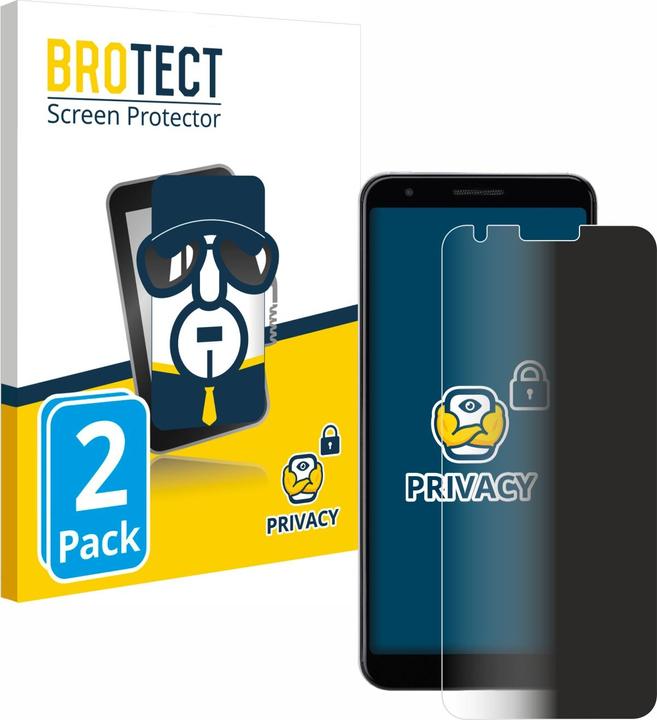 Actual product image BROTECT Anti-spy privacy film Blue light protection film (2 Piece, Google Pixel 3a)