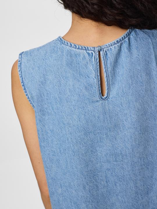 Image du produit Pieces Pcflora Sl Mini Denim Dress Noos (M)