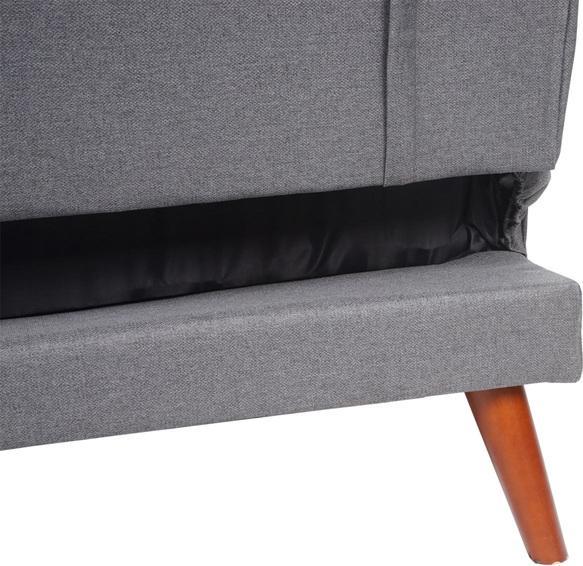 Actual product image Swisshandel24 Sofa, couch corner sofa, L-shape 3-seater reclining surface sleep function fabric/textile (Corner sofa)