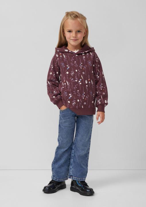 Produktbild s.Oliver Sweatshirt Hoodie mit floralem All-over-Print (92)