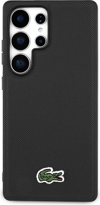 Productafbeelding Lacoste Case Iconic Petit Pique Woven Logo MagSafe to Samsung Galaxy S25 Ultra black