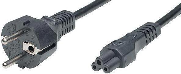 Actual product image RND Electronics AC power cable, earthed plug type F (CEE 7/7) - IEC 60320 C5, 5m, black (5 m)