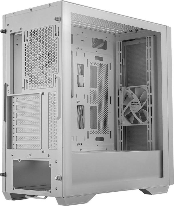 Produktbild Cougar Uniface White| PC Case | Mid Tower / Mesh Front Panel / 2 x ARGB Fans / TG Left Panel (Mini-ITX, SSI CEB, mATX, ATX)