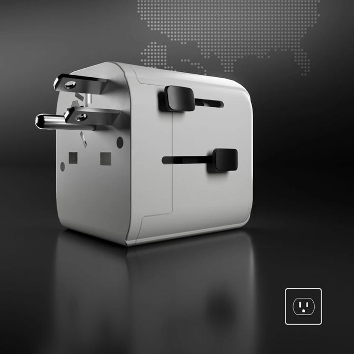 Actual product image SBS Universal-Reiseadapter – EU 2xUSB-A – weiss