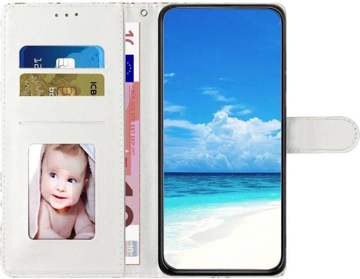 Produktbild Cover-Discount Galaxy A55 - Etui Glitzer Effekt Blüten (Samsung Galaxy A55)
