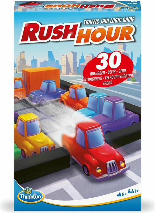 Produktbild Ravensburger ThinkFun - 76642 - Rush Hour Mitbringspiel - Das bekannte Logikspiel im kompakten Format als (Deutsch, Italienisch, Ungarisch, Französisch, Polnisch)