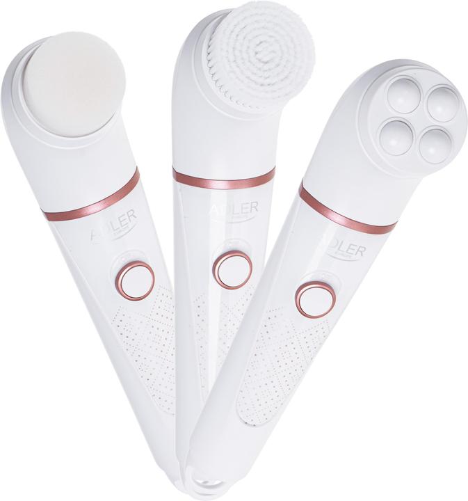 Immagine prodotto Adler AD 2178 Spazzola per la pulizia del viso Spazzola vibrante e rotante Batteria bianca