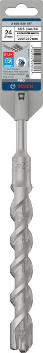 Actual product image Bosch Zubehör PRO SDS plus-5X hammer drill bit, 24 x 200 x 250 mm (24 millimetres)