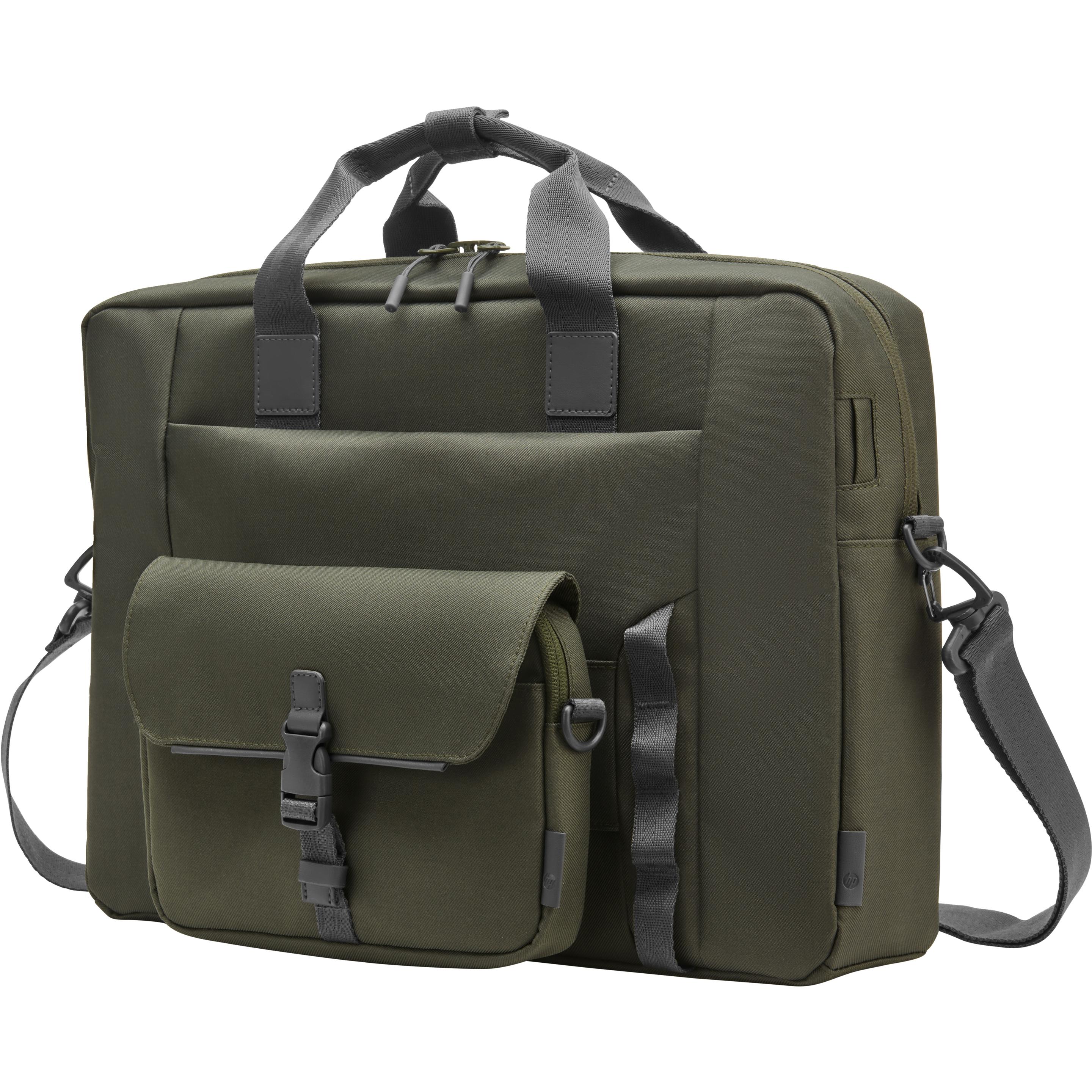HP 15.6-inch Modular Laptop Bag (15.60", HP), Notebooktasche, Grau, Grün