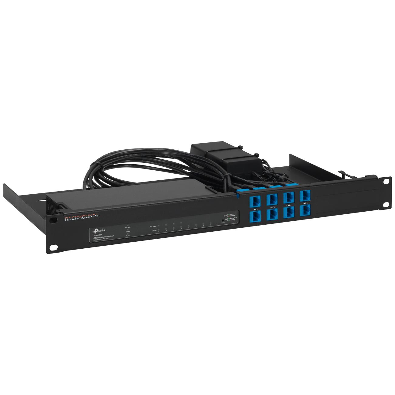 Rackmount.IT Rack Mount Kit for Omada, Serverschrank Zubehör, Schwarz