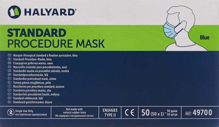 Produktbild Halyard Procedure Mask protect blau Typ IIR (Typ IIR, 50 x)